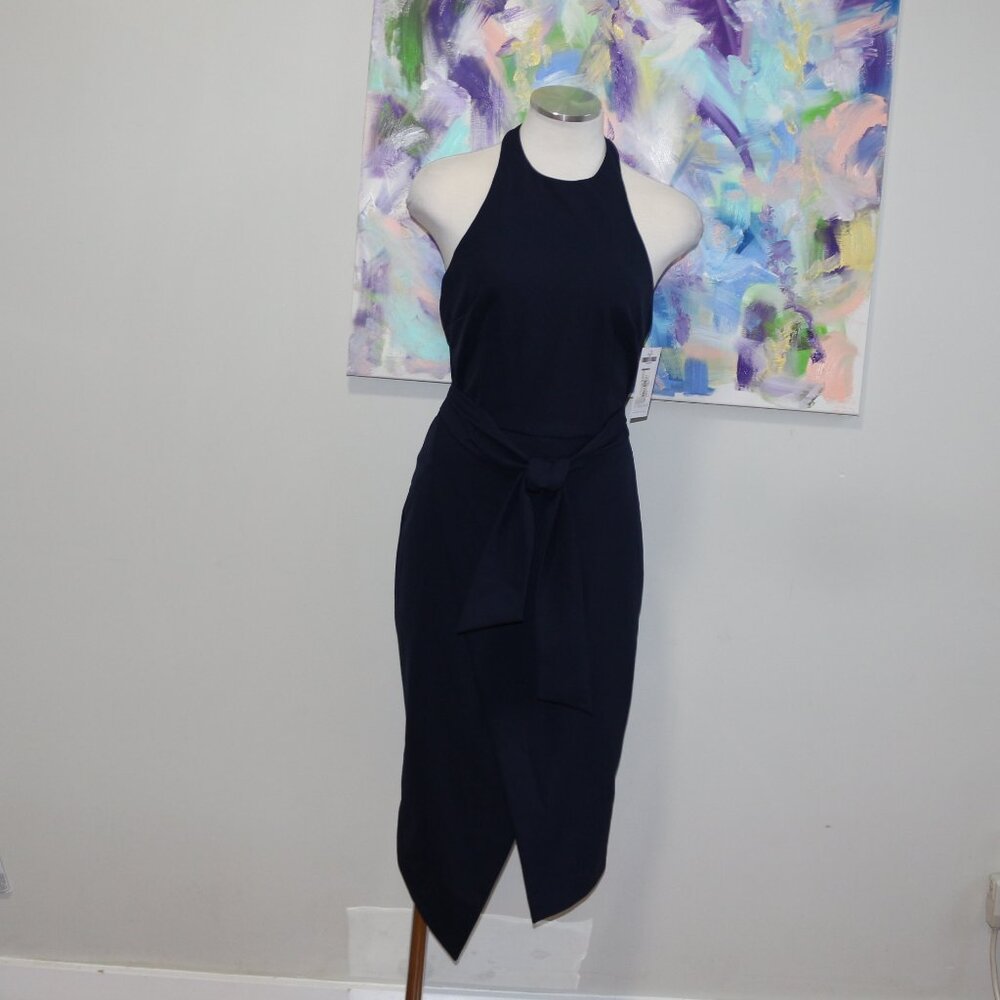 Finders Keepers | Finders Essie Halter Midi Dress in Navy